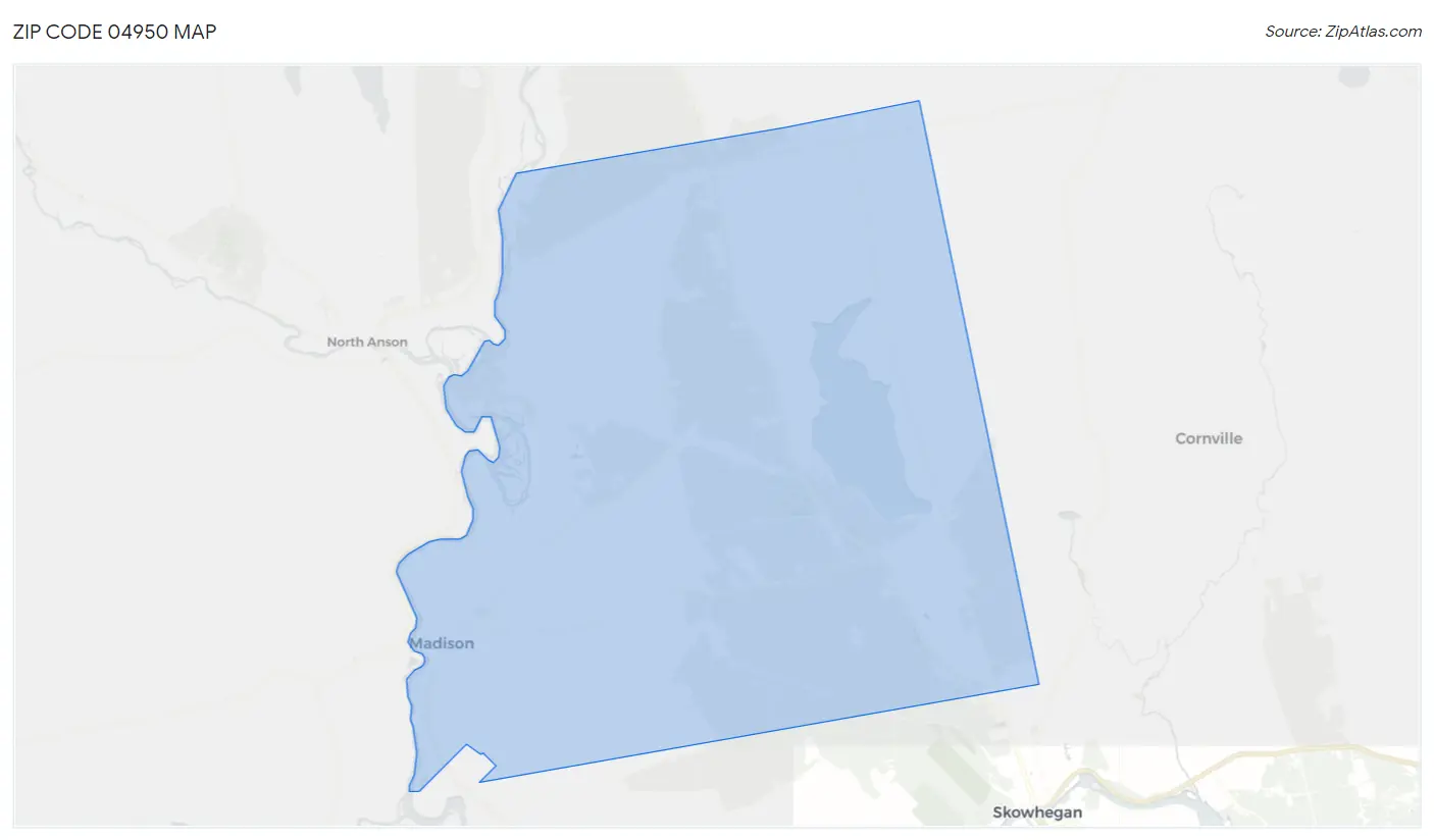 Zip Code 04950 Map