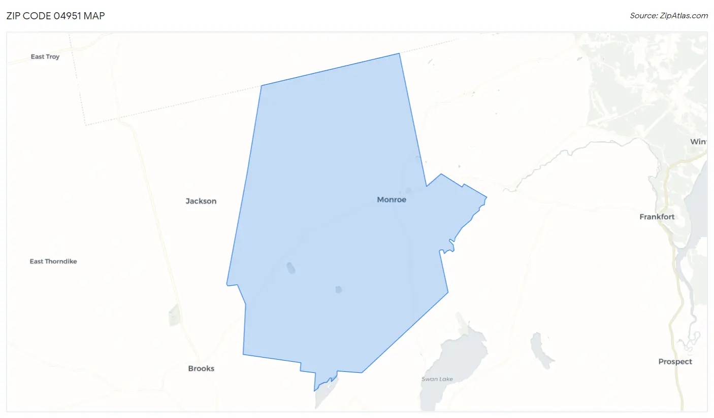 Zip Code 04951 Map