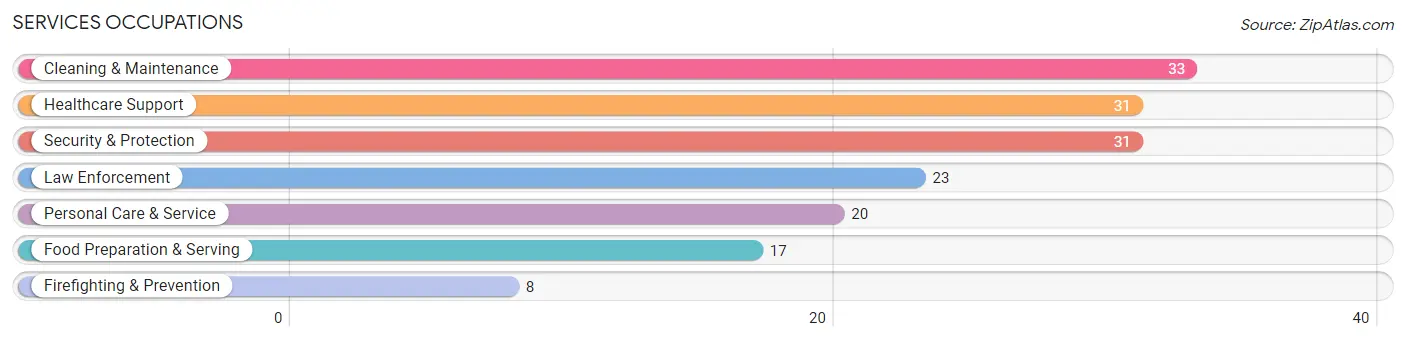 Services Occupations in Zip Code 04952
