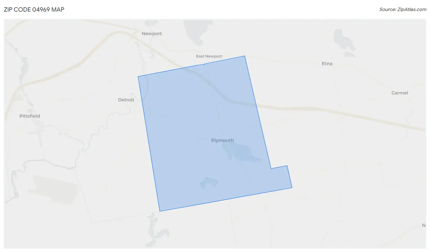 Zip Code 04969 Map