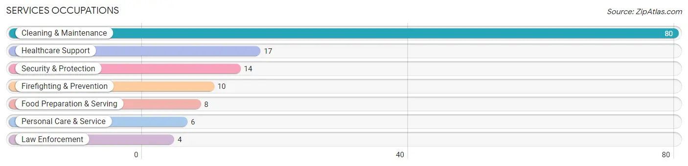 Services Occupations in Zip Code 04983