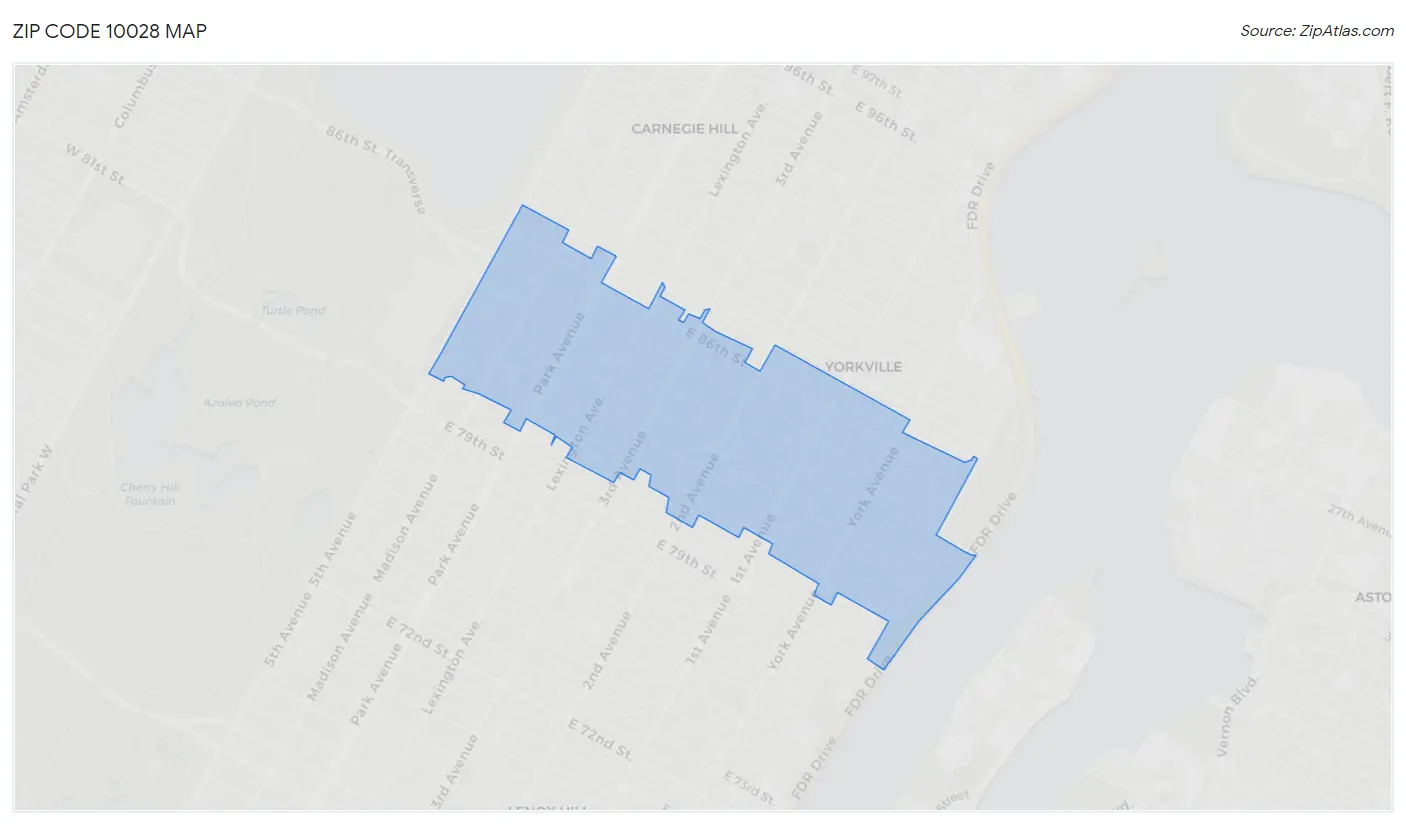 10028 Zip Code Map Debbie
