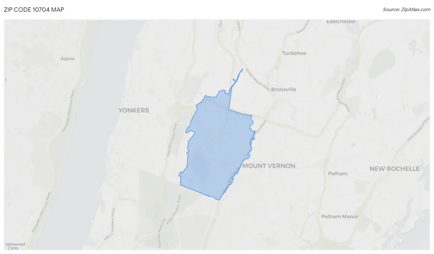 Zip Code 10704 Yonkers, NY 2023 Zip Atlas