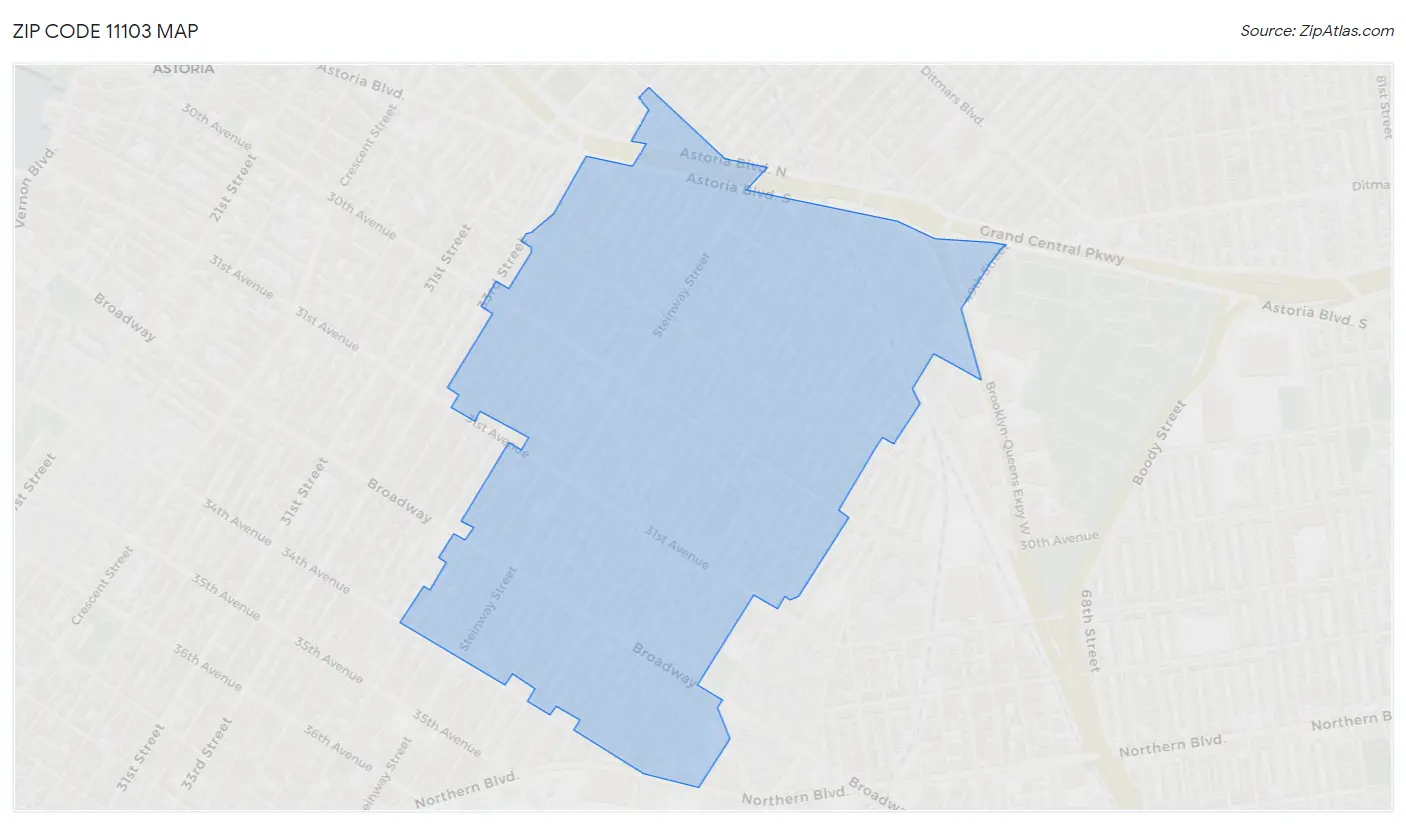 Zip Code 11103 Astoria, NY 2023 Zip Atlas