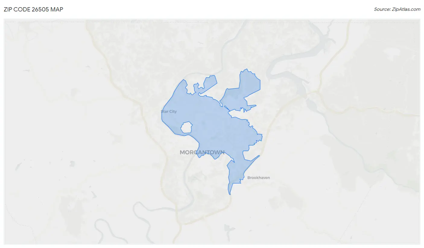 26505 Zip Code WV 2023 Zip Atlas