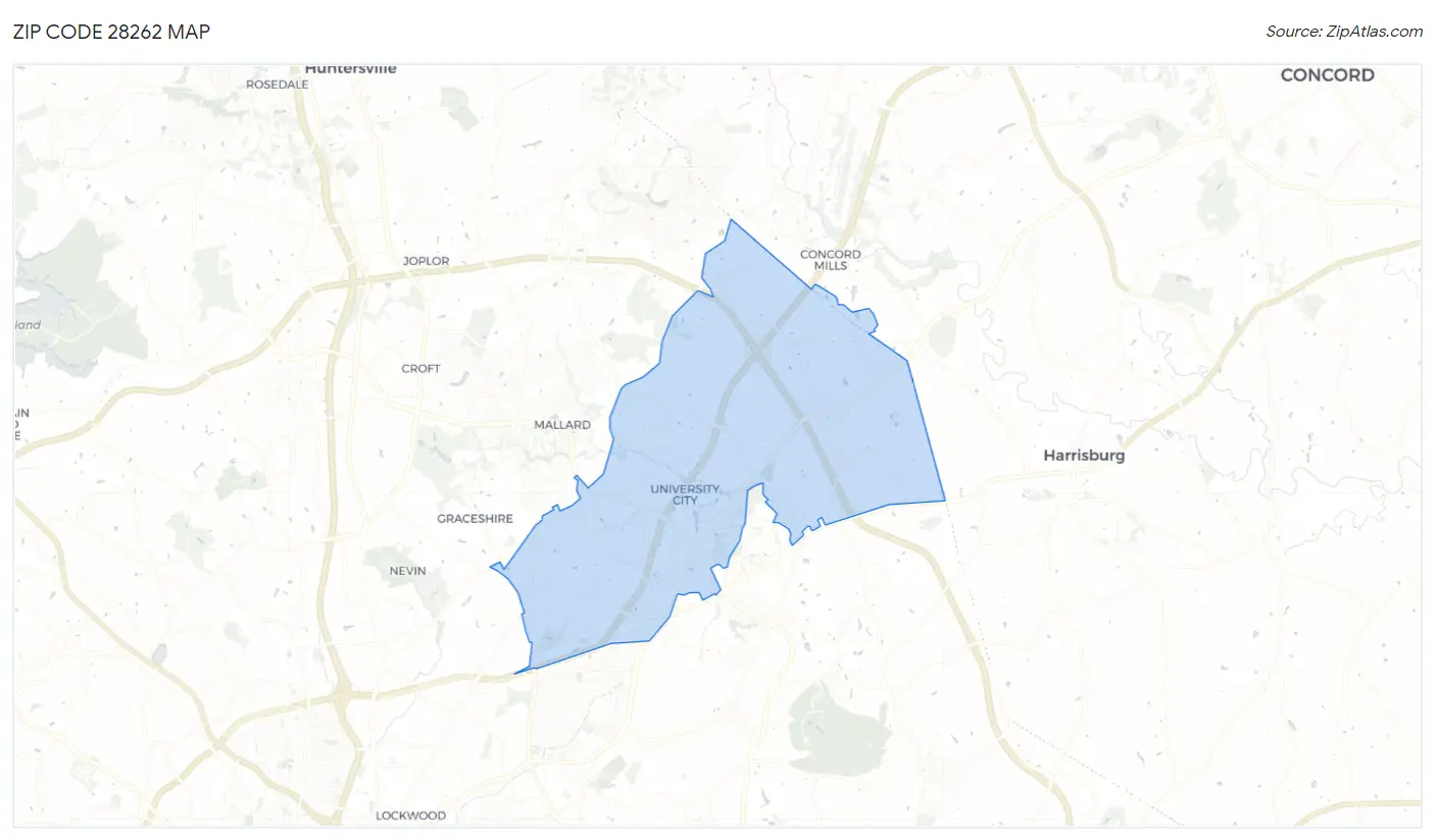 28262 Zip Code Charlotte, NC 2023 Zip Atlas