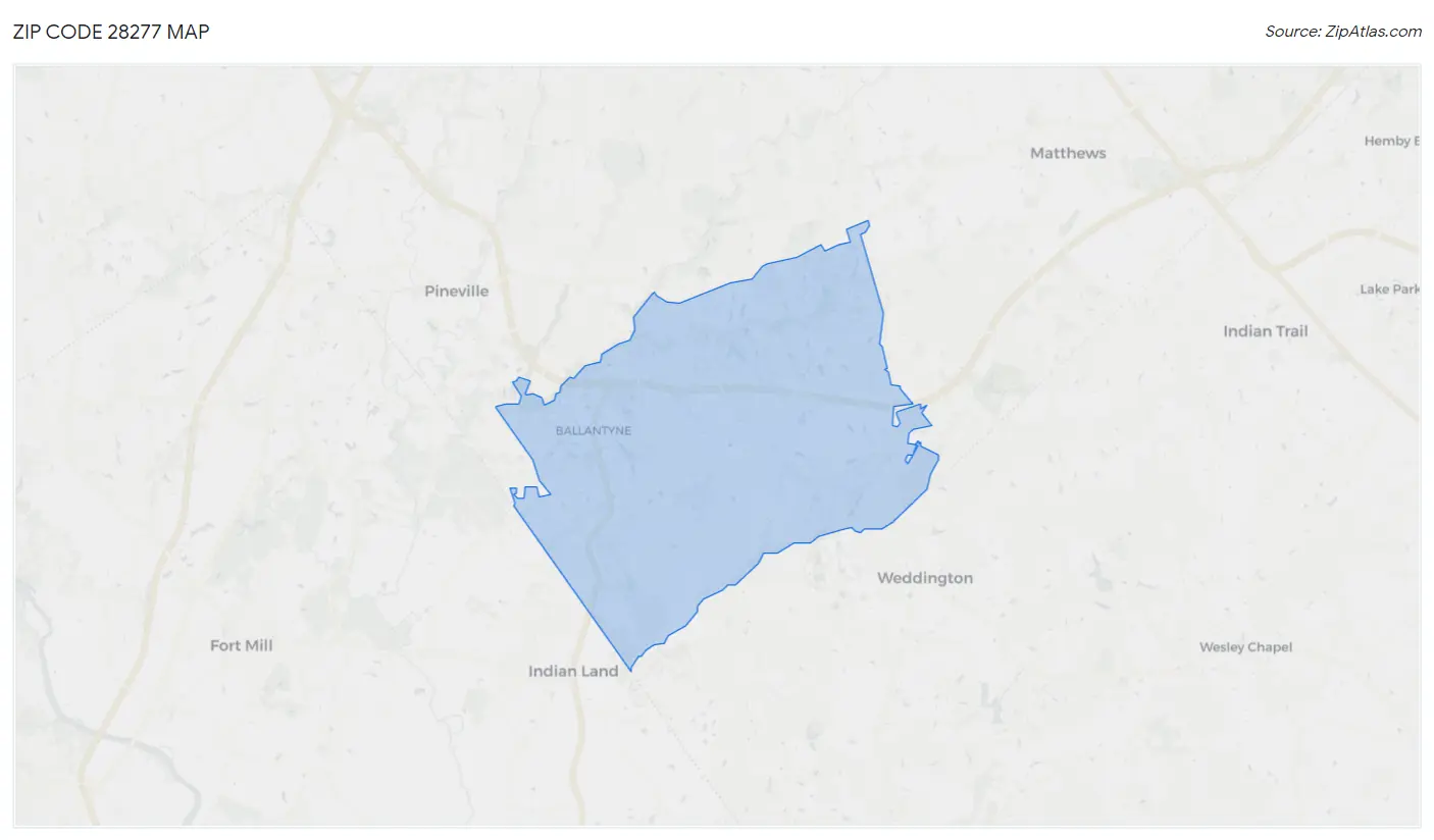 28277 Zip Code Charlotte, NC 2023 Zip Atlas