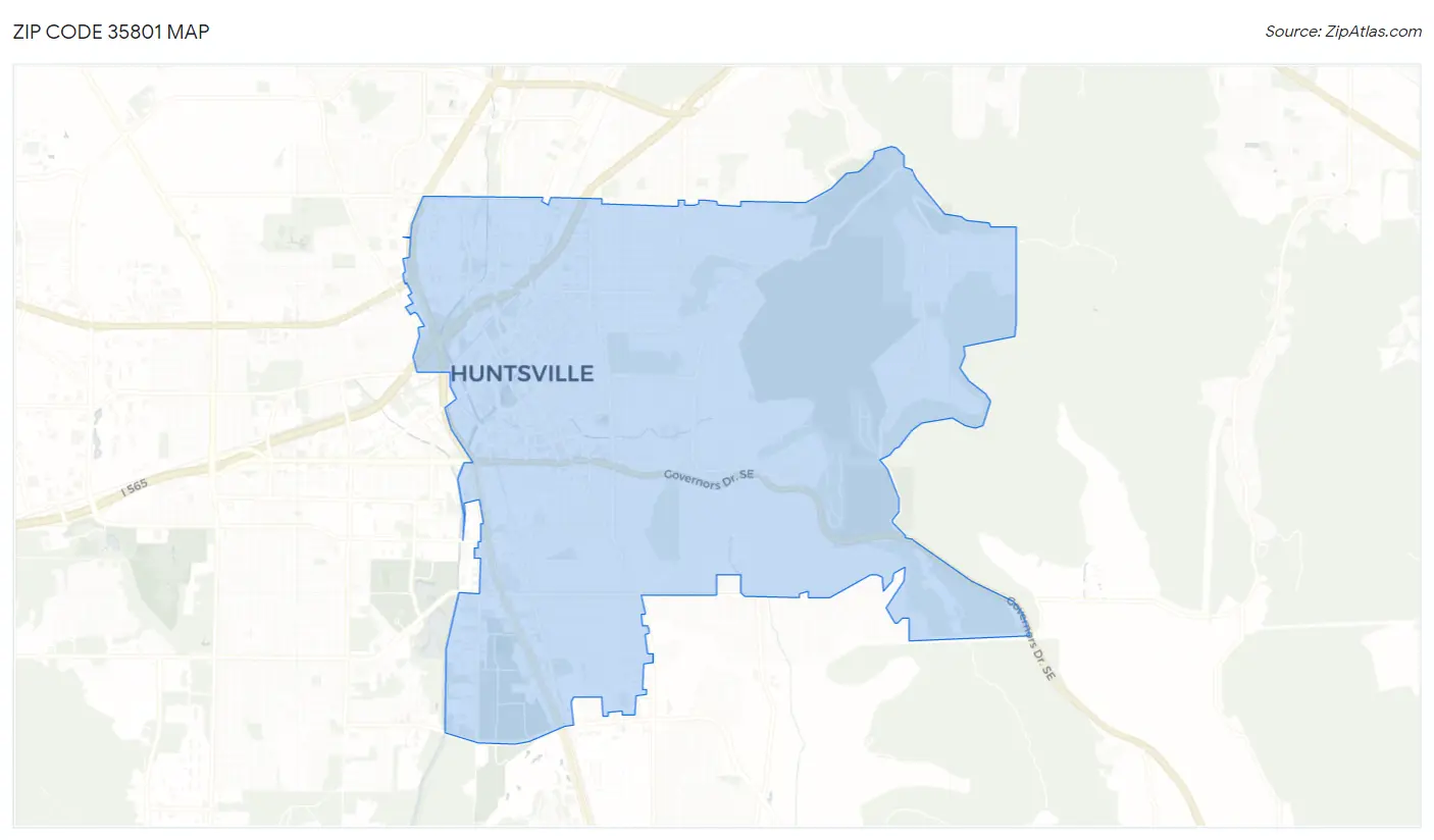 35801 Zip Code Huntsville, AL 2023 Zip Atlas