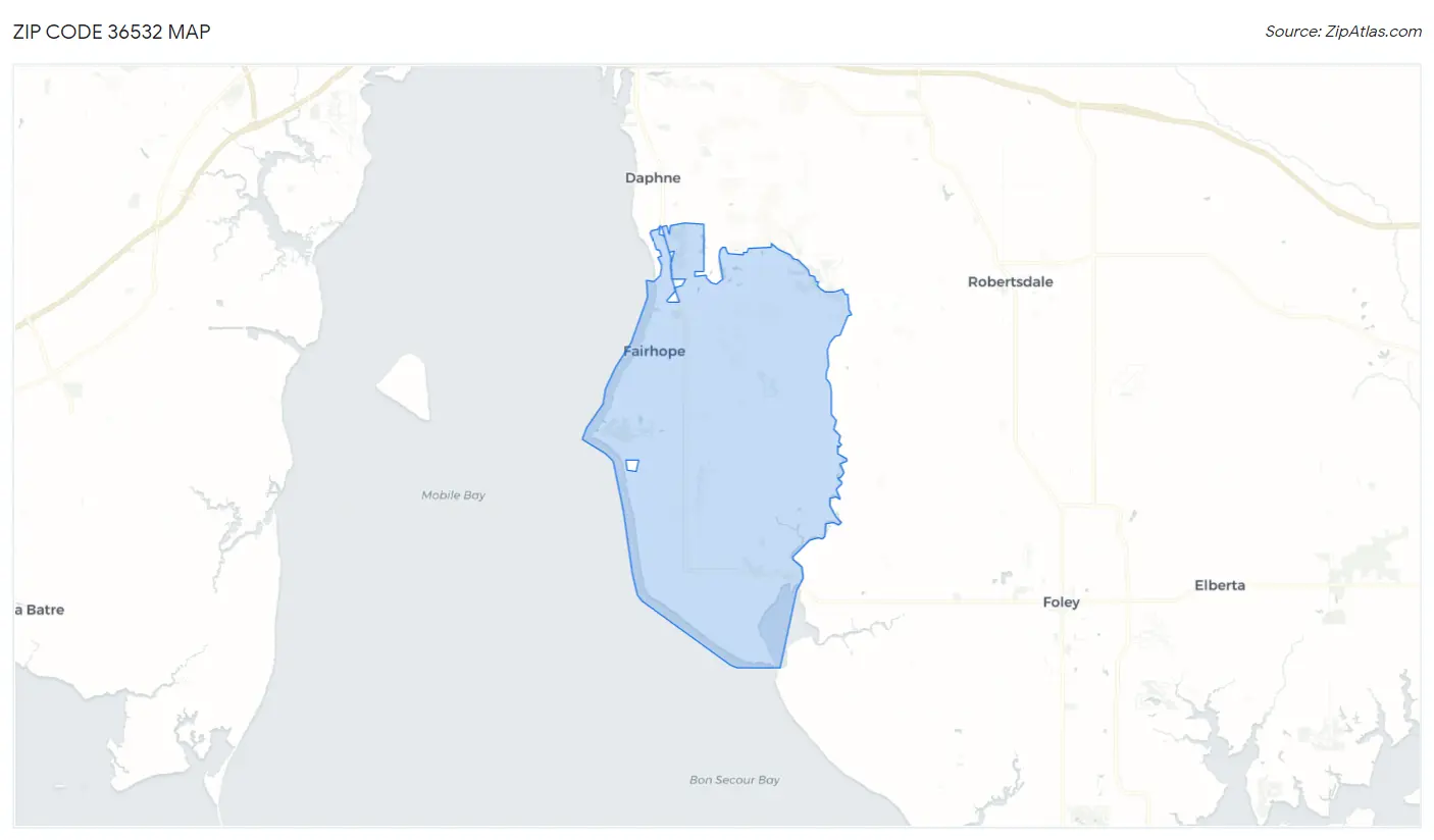 36532 Zip Code Fairhope, AL 2023 Zip Atlas