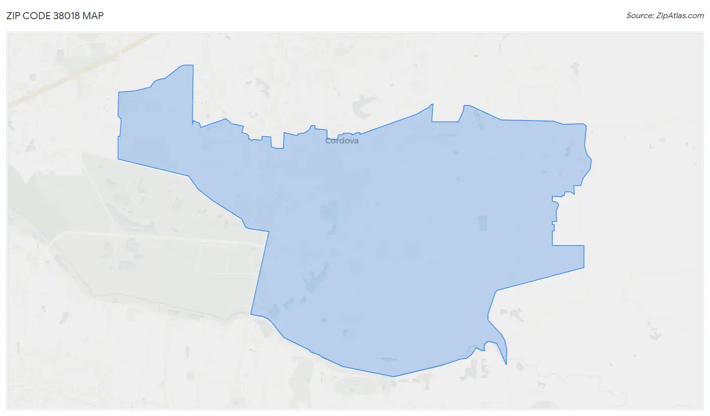 38018 Zip Code Cordova, TN 2023 Zip Atlas