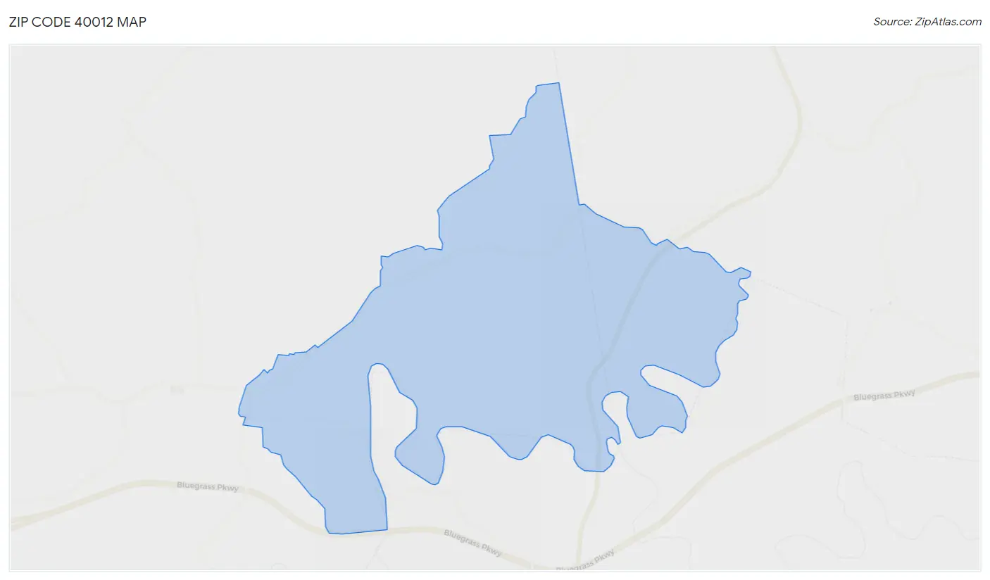 Zip Code 40012 Map