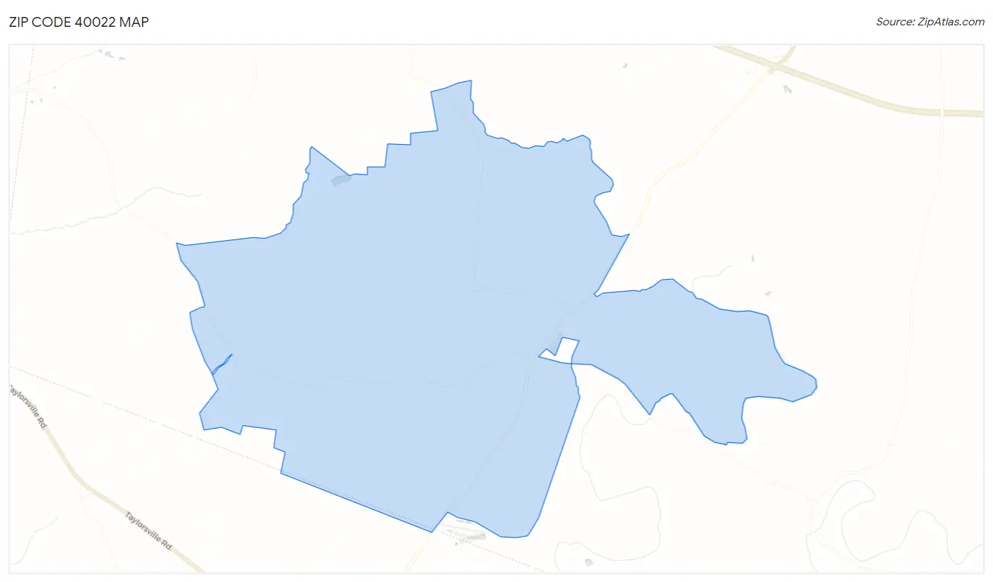 Zip Code 40022 Map