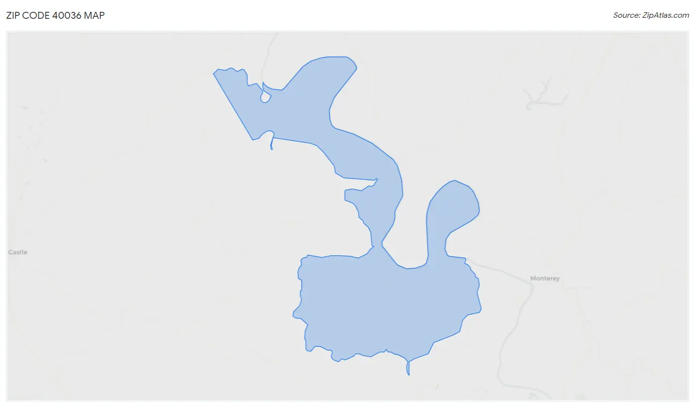 Zip Code 40036 Map