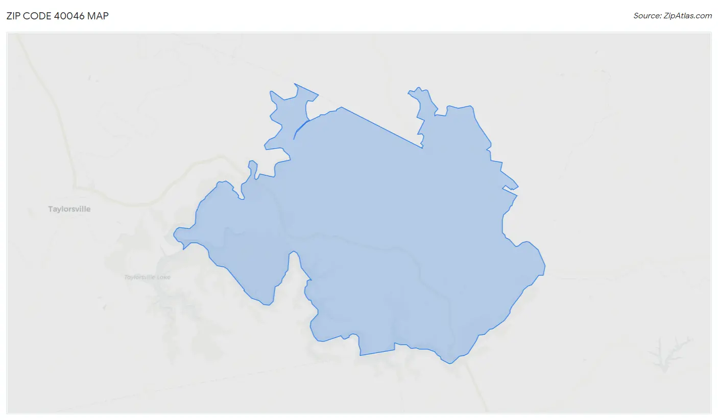 Zip Code 40046 Map