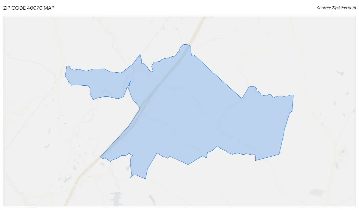 Zip Code 40070 Map