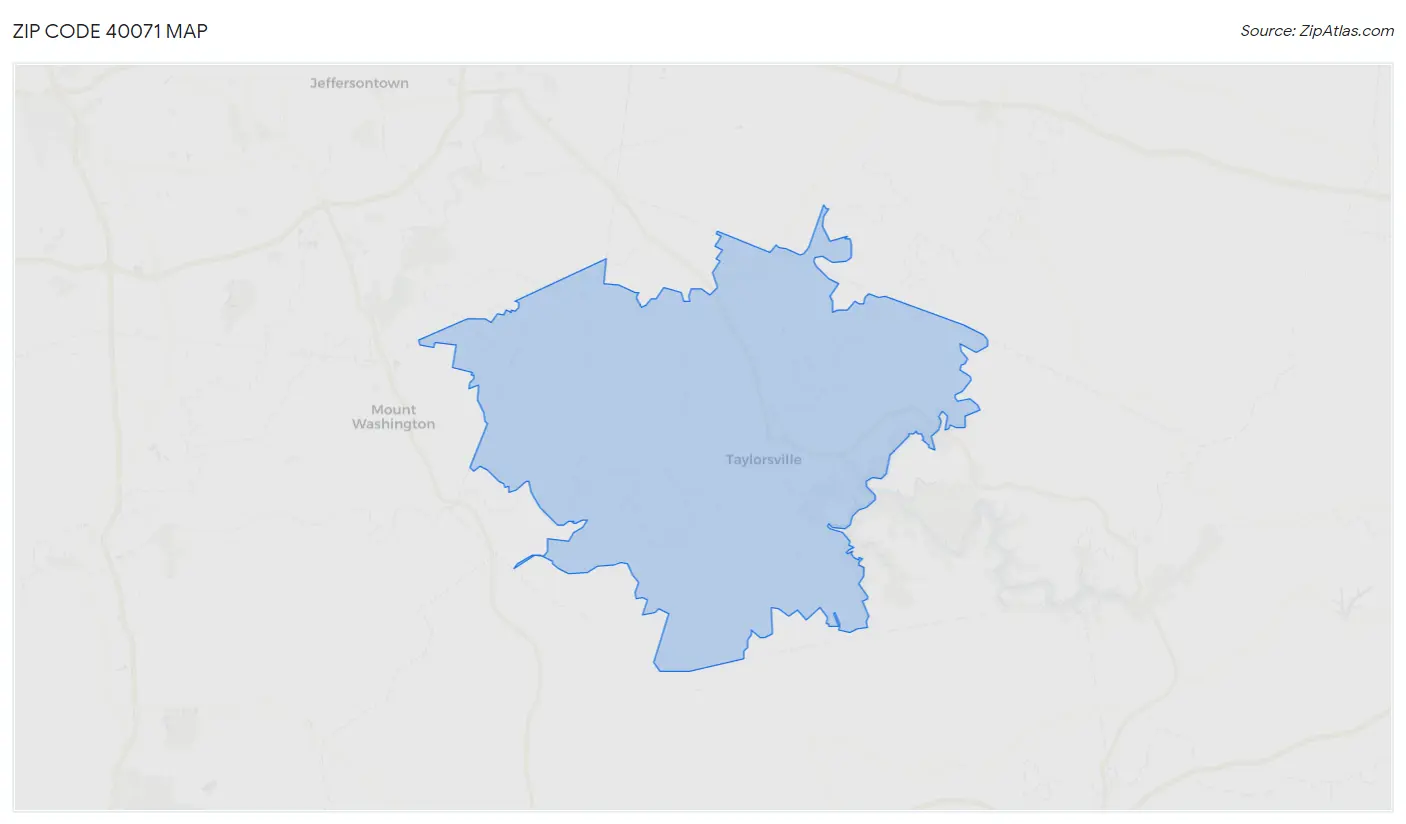 Zip Code 40071 Map