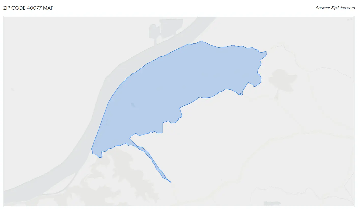 Zip Code 40077 Map
