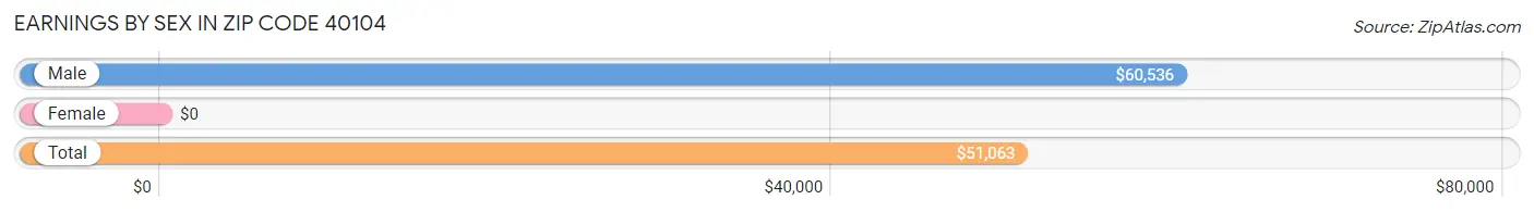 Earnings by Sex in Zip Code 40104