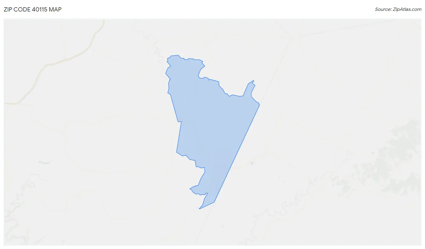 Zip Code 40115 Map
