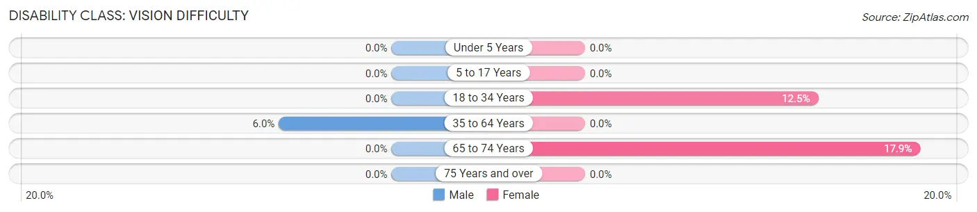 Disability in Zip Code 40142: <span>Vision Difficulty</span>