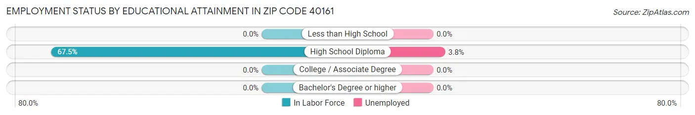 Employment Status by Educational Attainment in Zip Code 40161