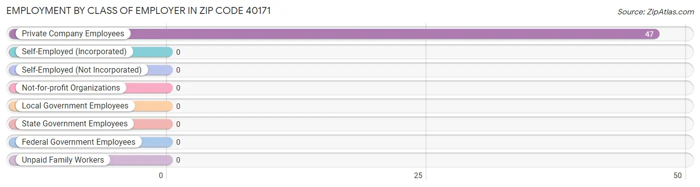 Employment by Class of Employer in Zip Code 40171