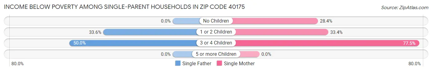 Income Below Poverty Among Single-Parent Households in Zip Code 40175