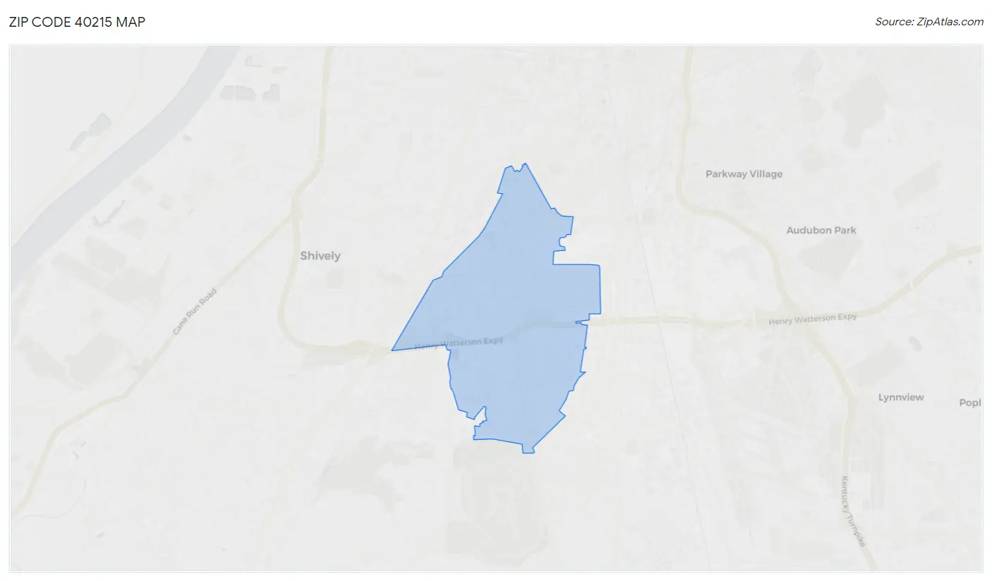 Zip Code 40215 Map