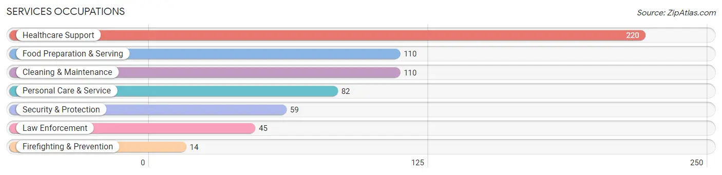Services Occupations in Zip Code 40311