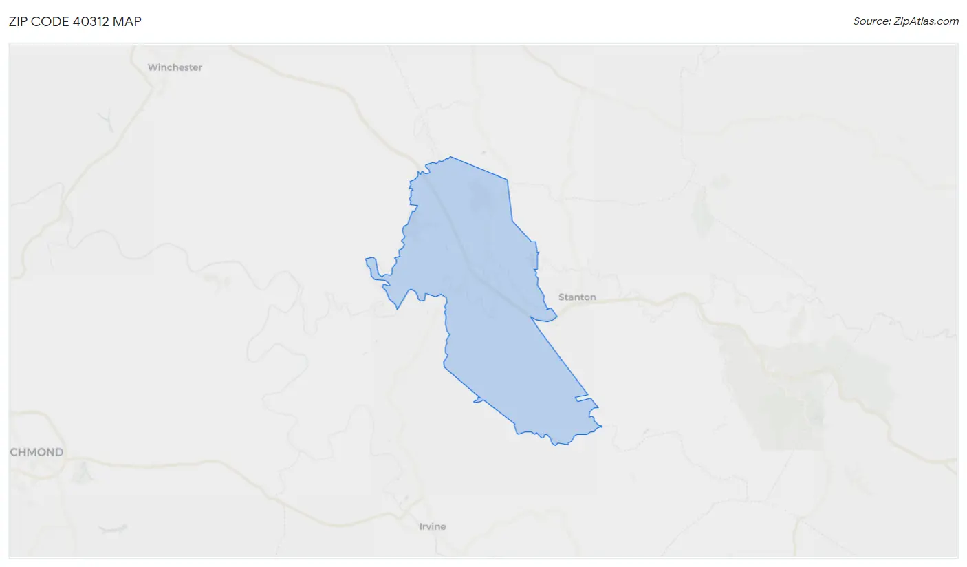 Zip Code 40312 Map