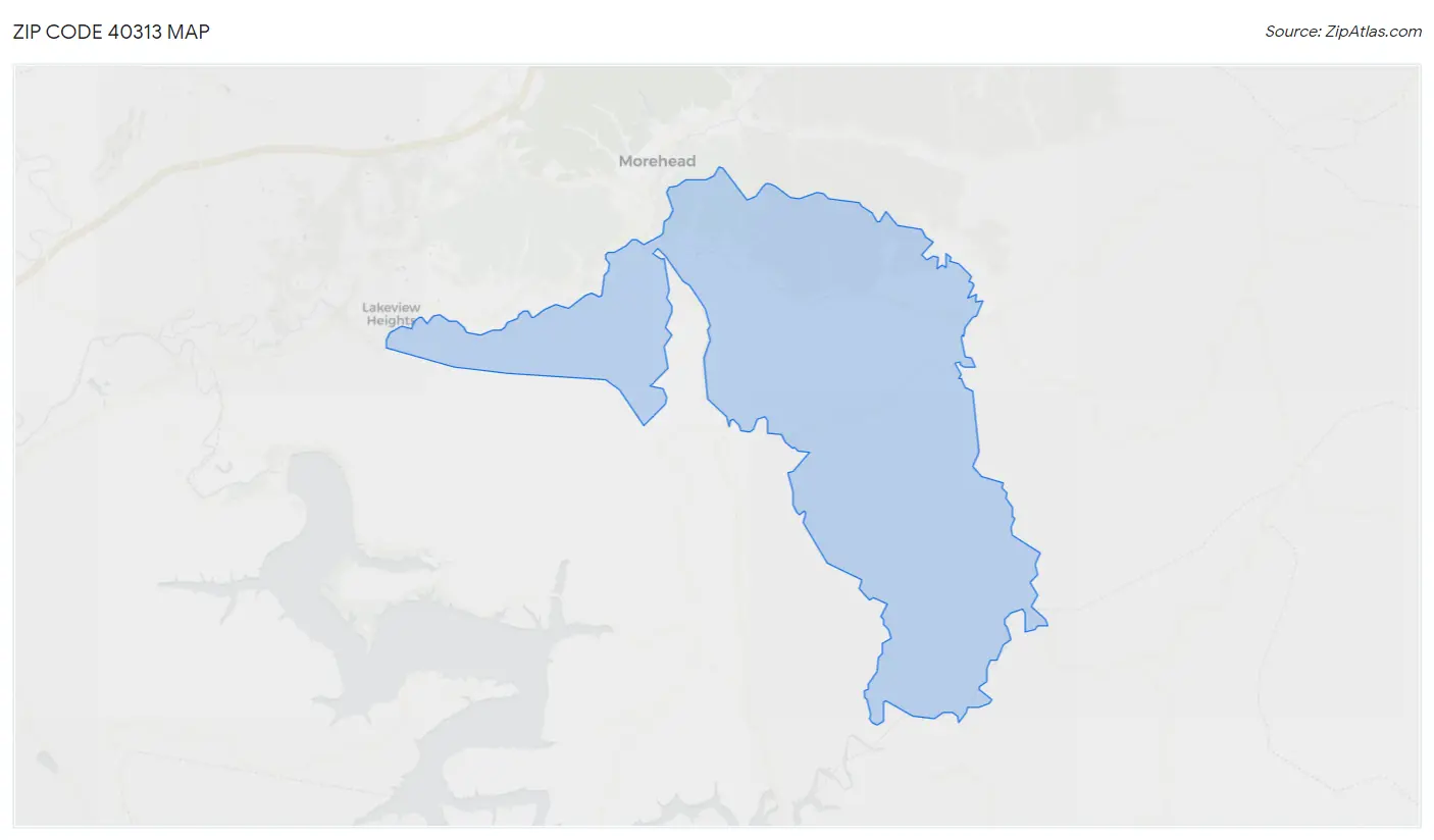 Zip Code 40313 Map
