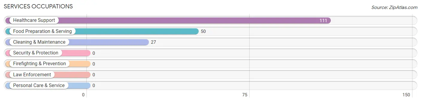 Services Occupations in Zip Code 40313