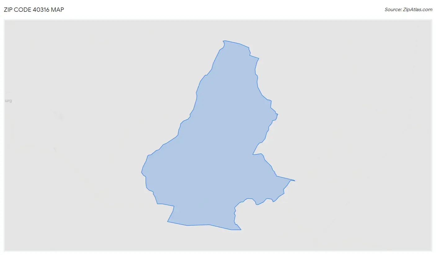 Zip Code 40316 Map