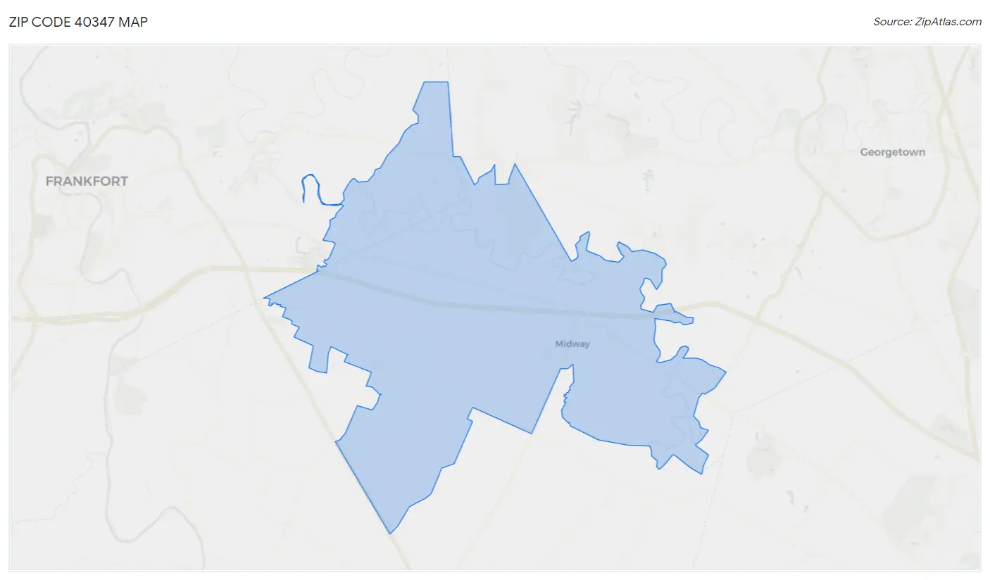 Zip Code 40347 Map