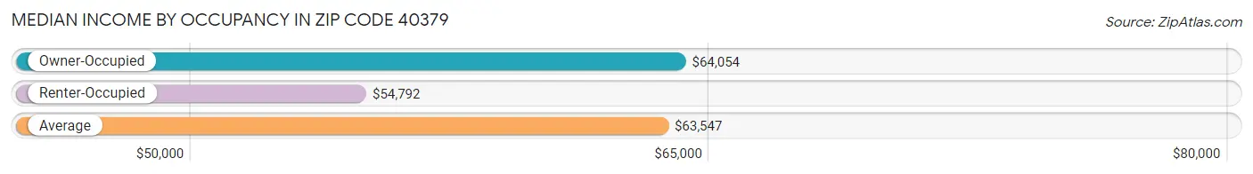 Median Income by Occupancy in Zip Code 40379