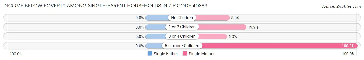 Income Below Poverty Among Single-Parent Households in Zip Code 40383