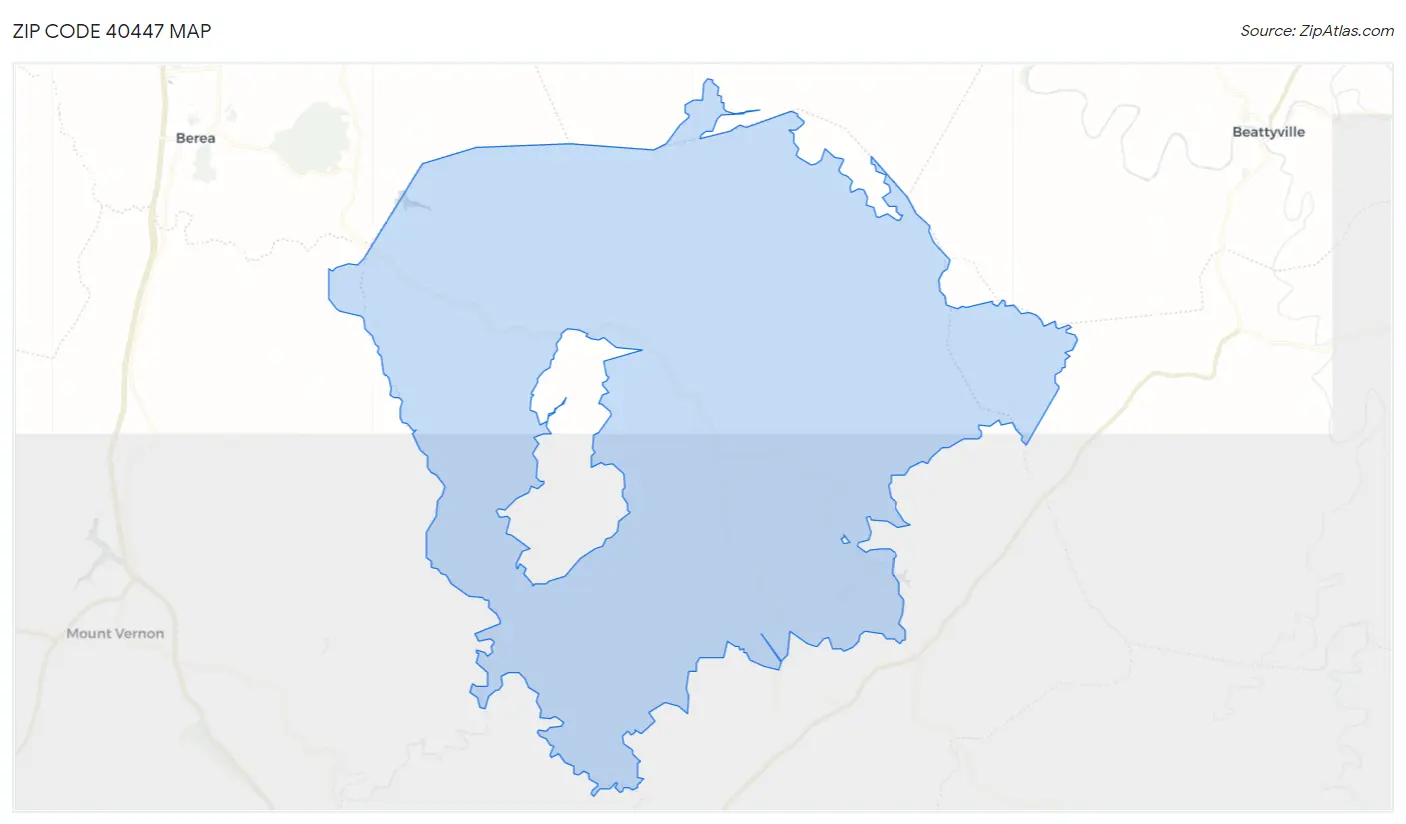 Zip Code 40447 Map