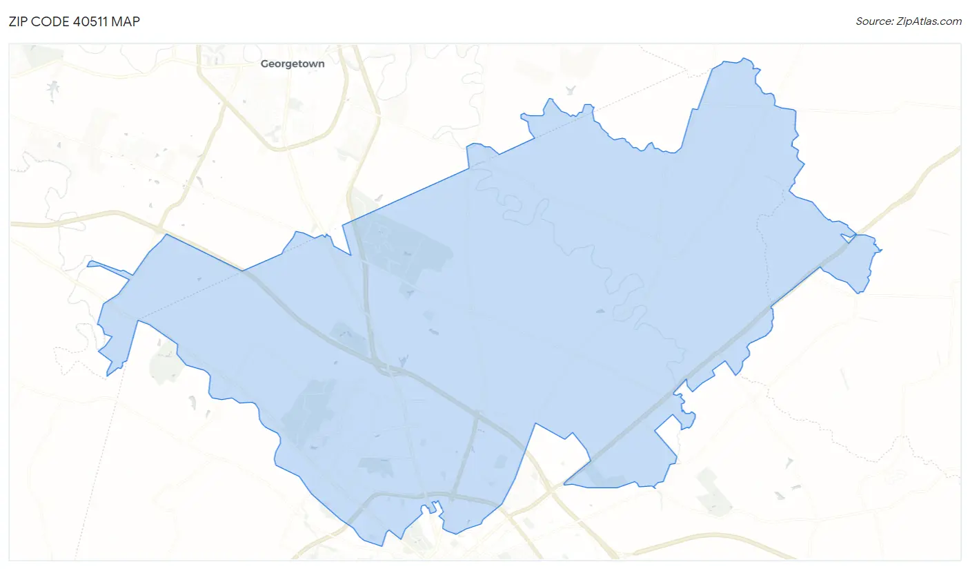 Zip Code 40511 Map