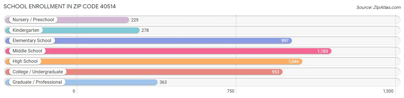 School Enrollment in Zip Code 40514