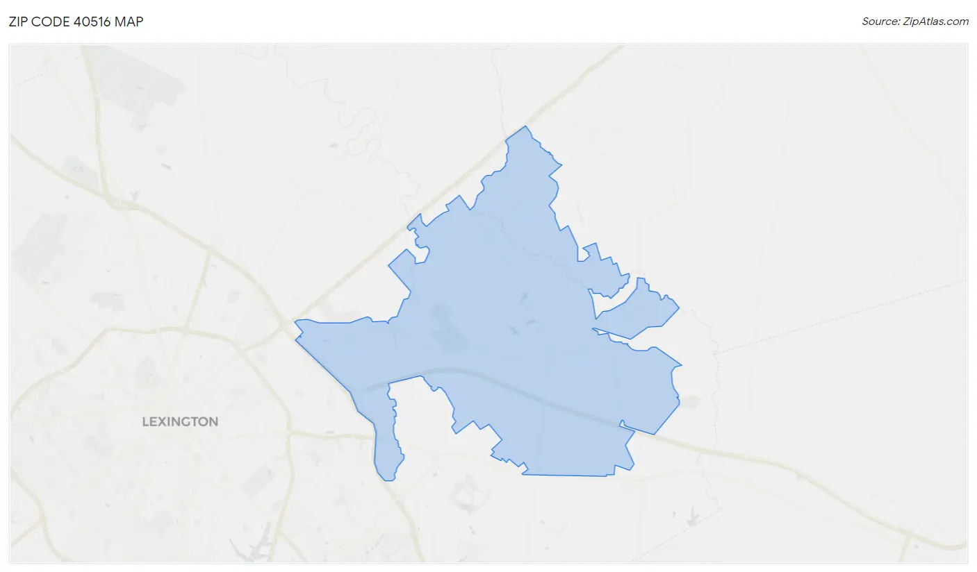 Zip Code 40516 Map