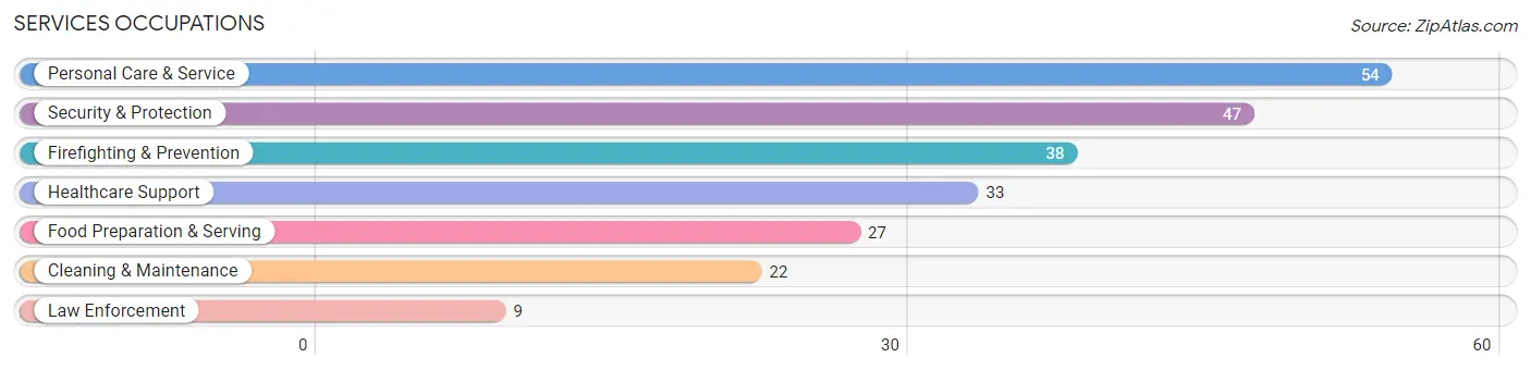 Services Occupations in Zip Code 40516