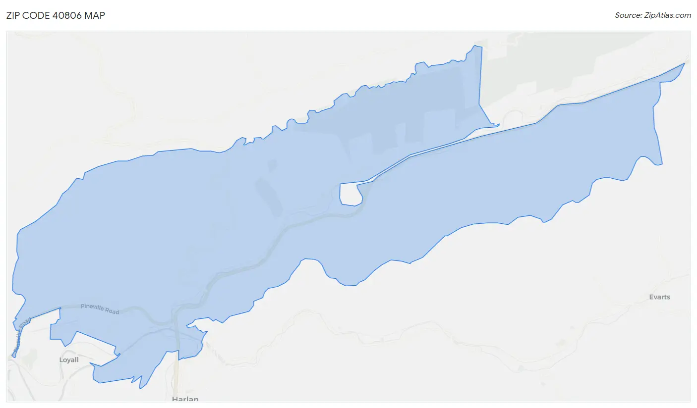 Zip Code 40806 Map
