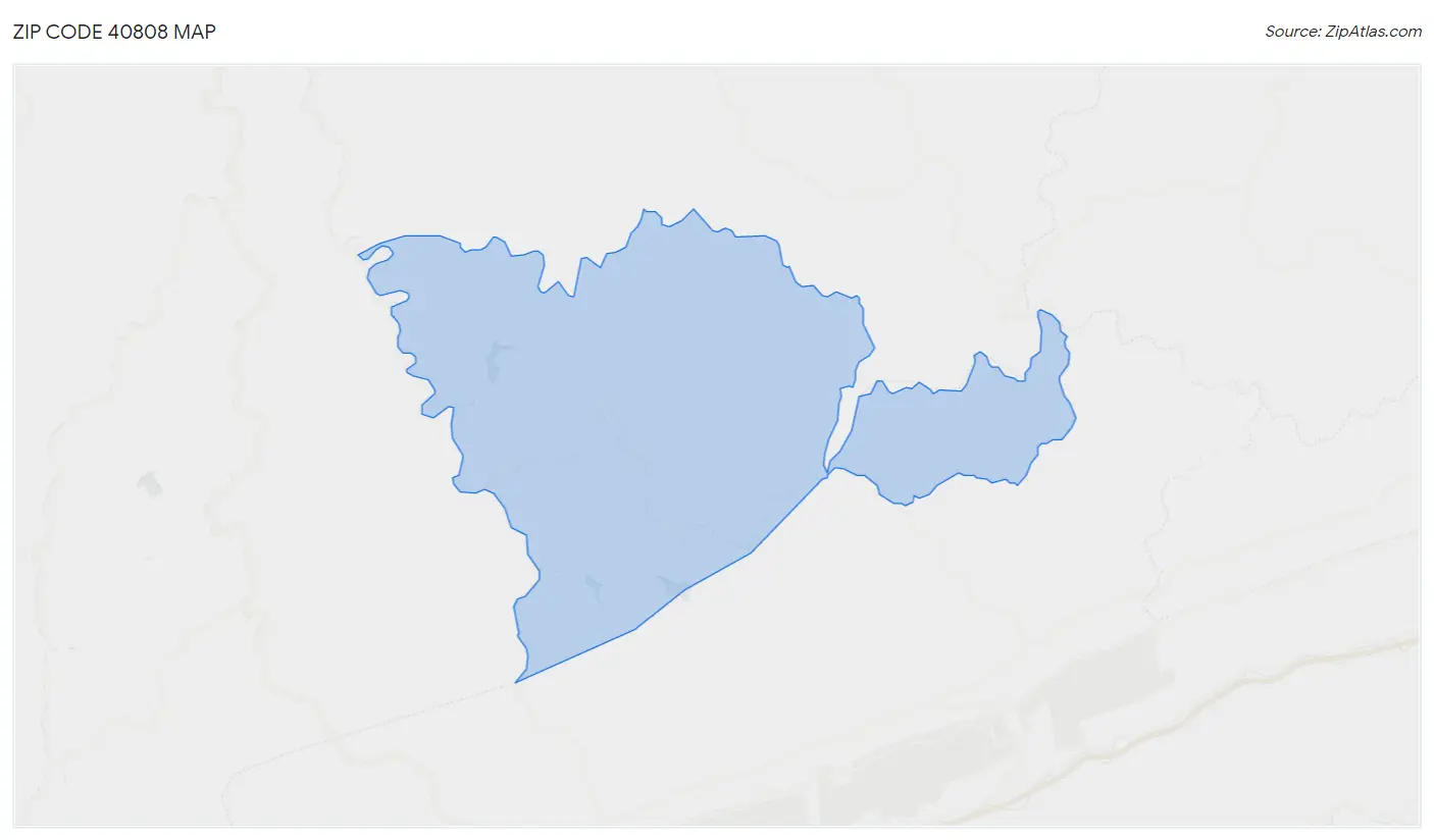 Zip Code 40808 Map