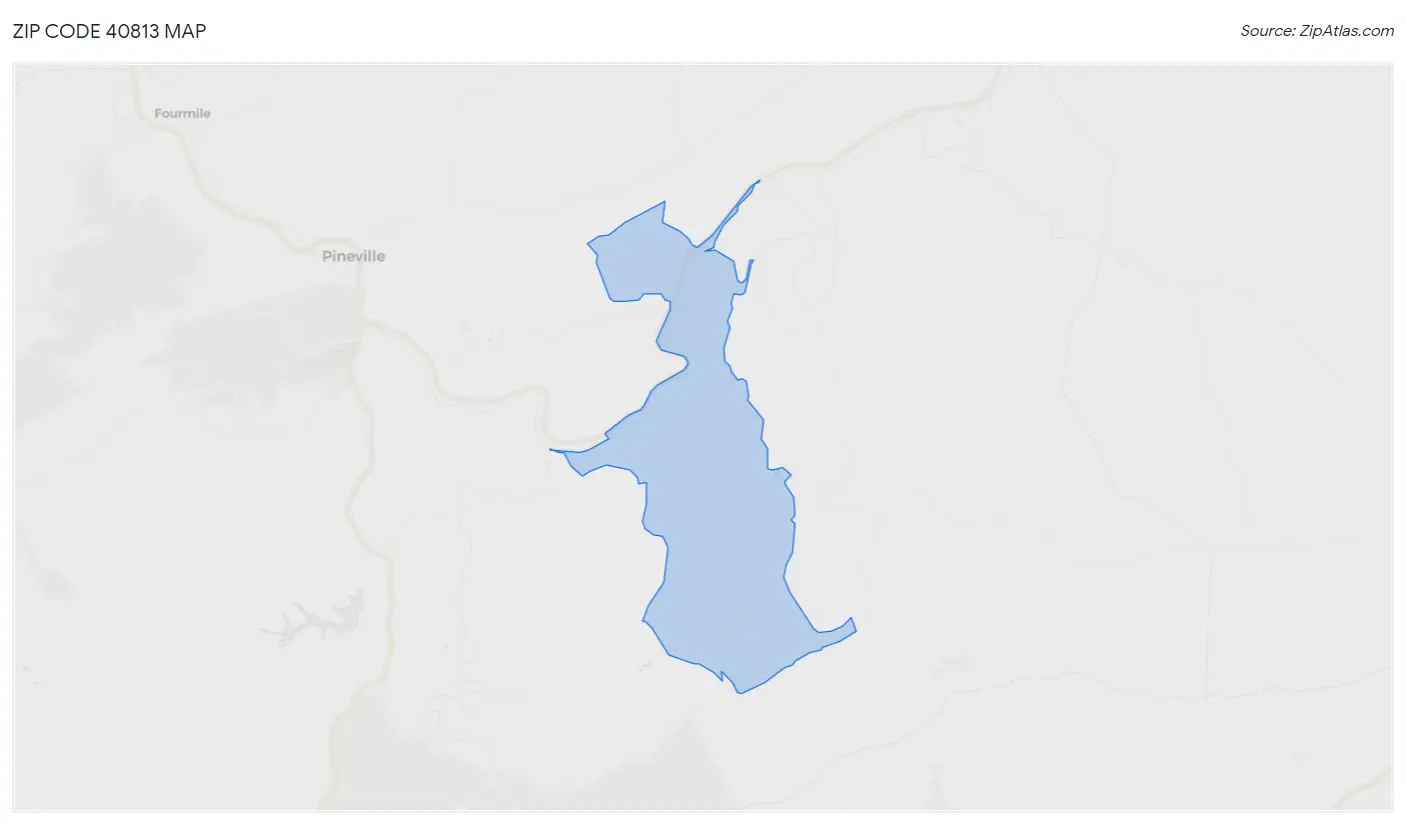 Zip Code 40813 Map
