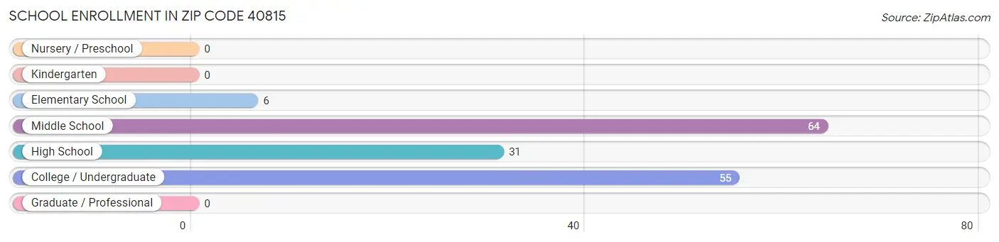 School Enrollment in Zip Code 40815
