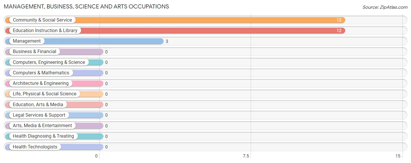 Management, Business, Science and Arts Occupations in Zip Code 40863