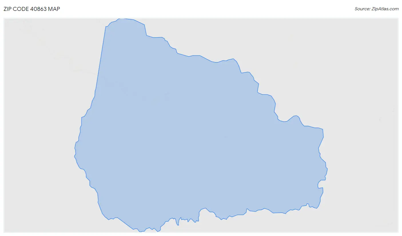 Zip Code 40863 Map