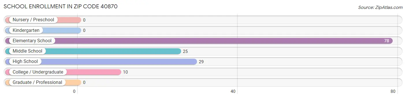 School Enrollment in Zip Code 40870