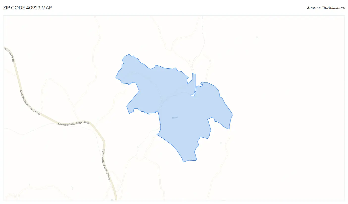 Zip Code 40923 Map