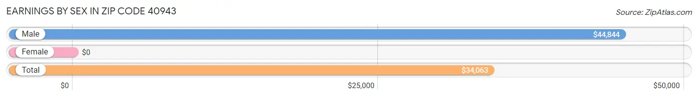 Earnings by Sex in Zip Code 40943
